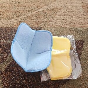 Soft Kids Bath Washcloth Set - Blue and Yellow